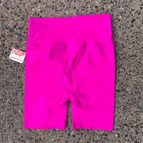 Free People magenta biker shorts - Picture 2 of 4